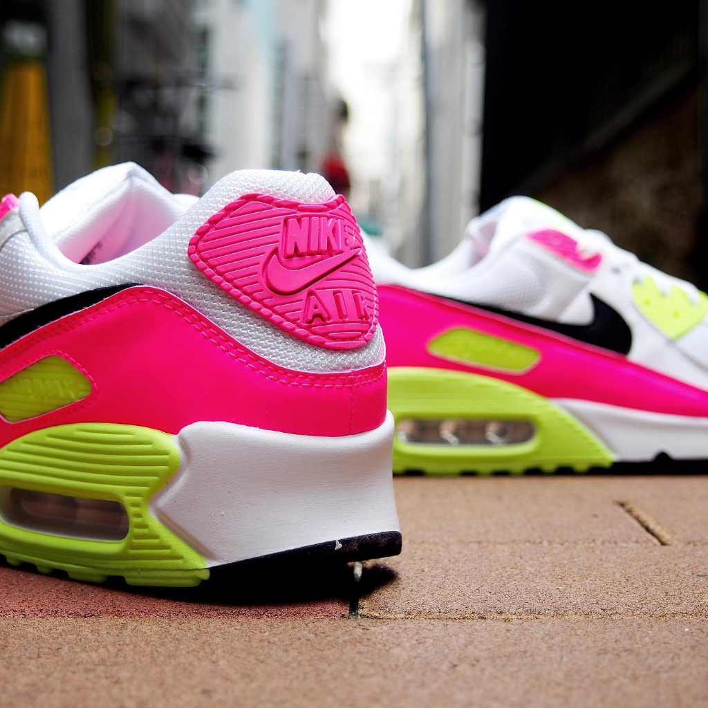 Giày Nike Wmns Air Max 90 GS 'Pink Volt' CT1030-100 - Ảnh 5
