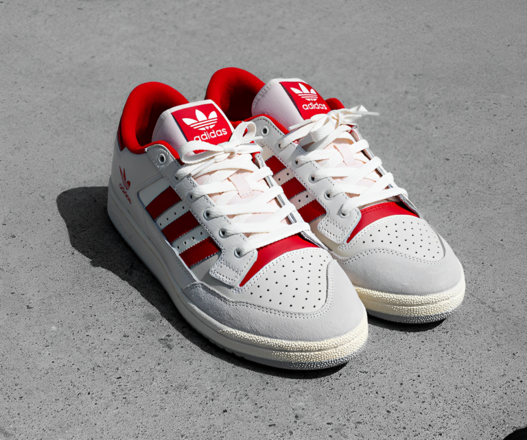 Giày Adidas Centennial 85 Low ‘White Scarlet’ HQ6278 - Ảnh 3