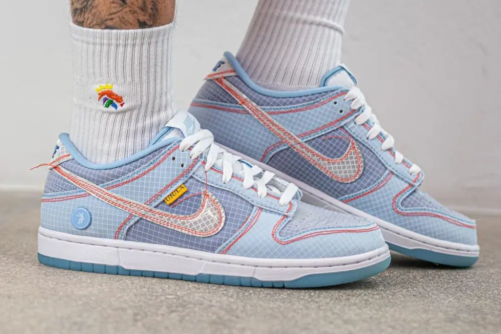 Giày Nike Dunk Low Union Passport Pack Argon 'Light Blue' DJ9649-400 - Ảnh 5