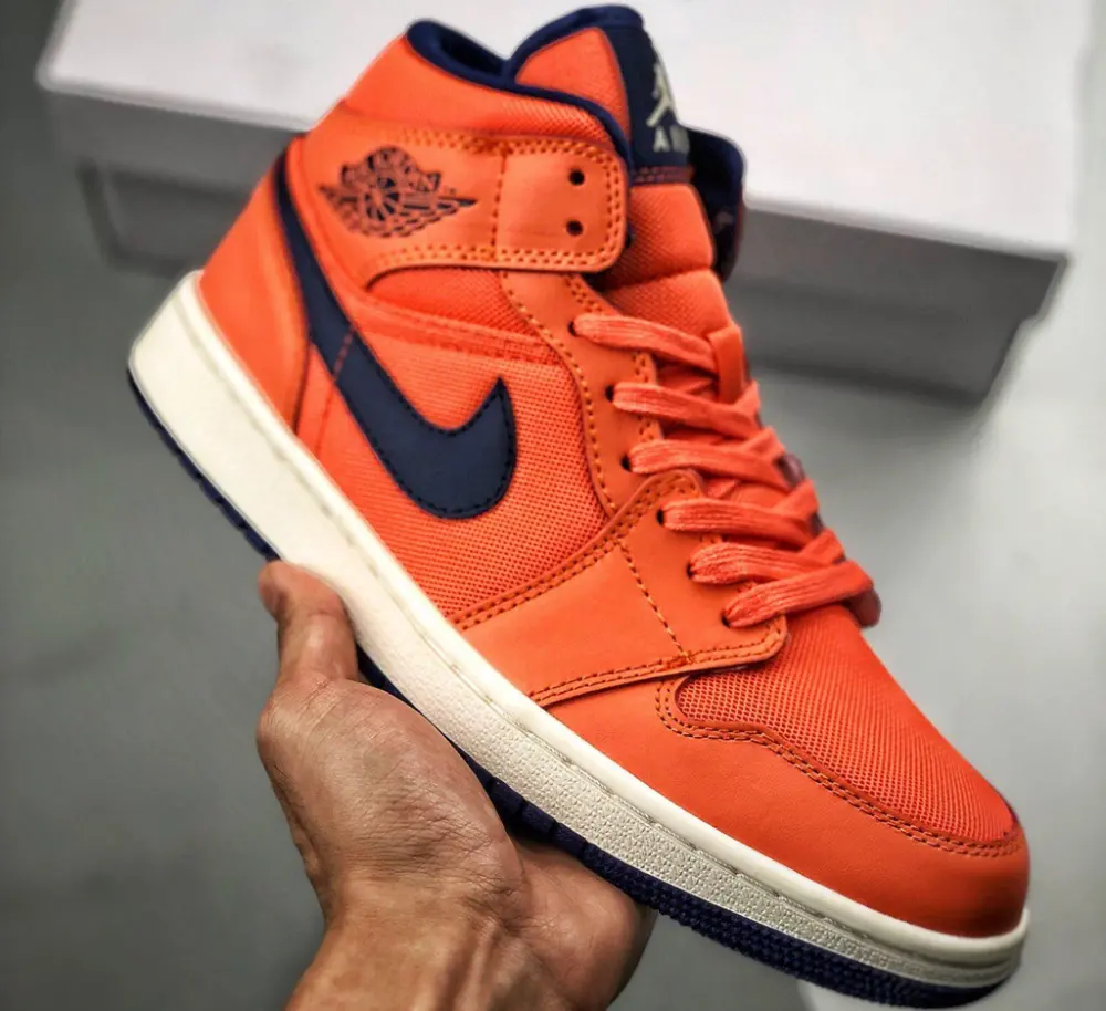 Giày Nike Air Jordan 1 Mid Turf 'Orange Blue Void' CD7240-804 - Ảnh 4