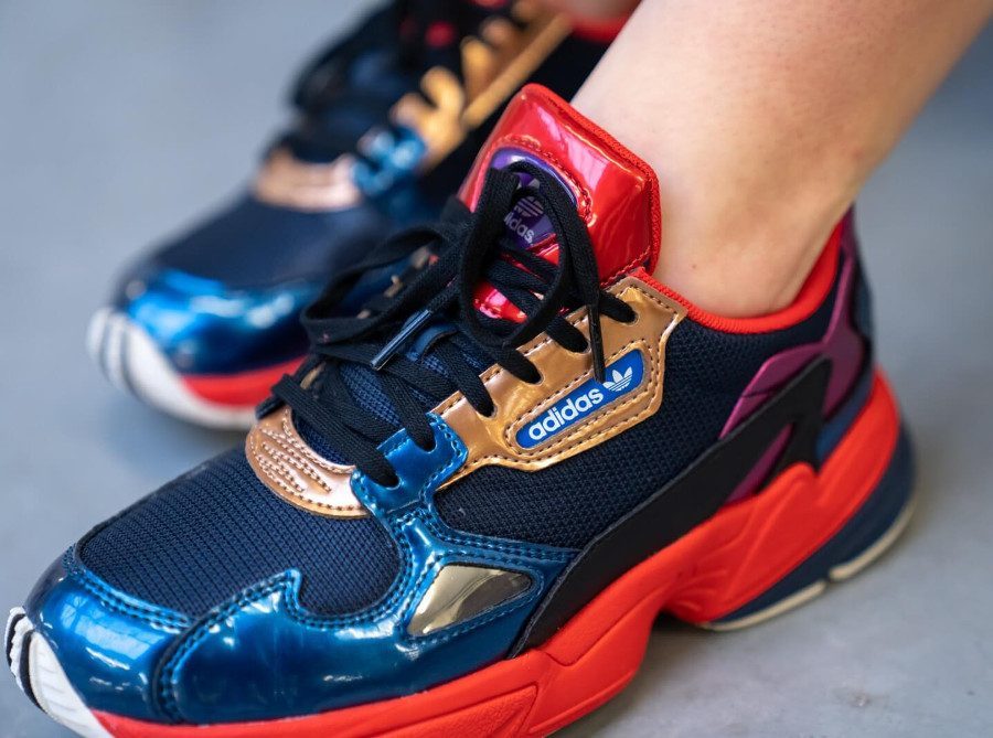 Giày Adidas Wmns Falcon 'Collegiate Navy Red' CG6632 - Ảnh 4