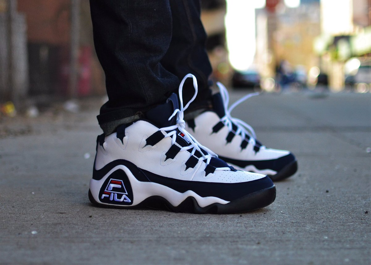 Giày Fila Grant Hill 1 'White Navy' 1BM00636-125 - Ảnh 3