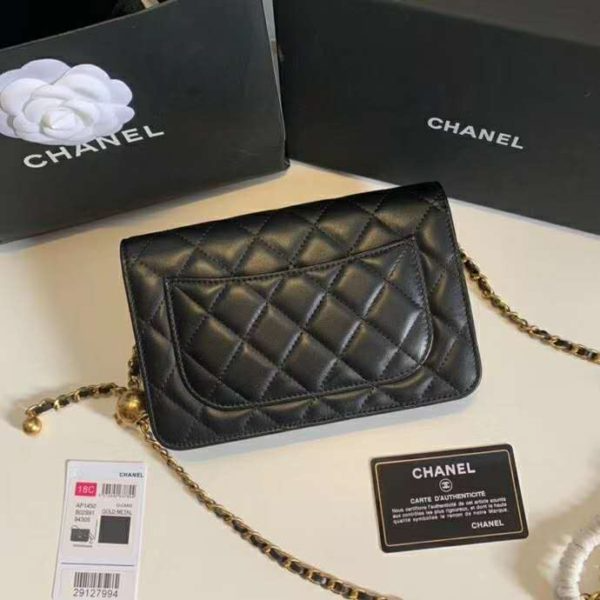 Túi Chanel Wmns Classic Wallet On Chain 'Black' AP1450-B02991-94305 - Ảnh 4