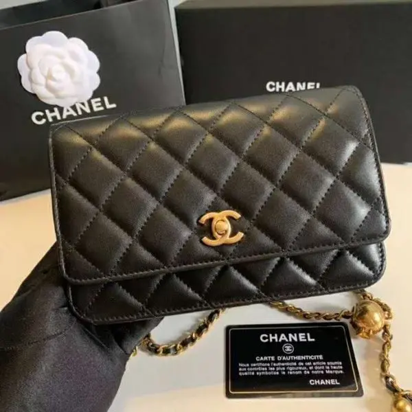 Túi Chanel Wmns Classic Wallet On Chain 'Black' AP1450-B02991-94305 - Ảnh 3