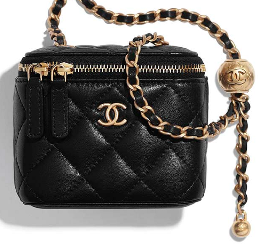 Túi Chanel Small Classic Box On Chain Lambskin 'Black' AP1447-B02991-94305