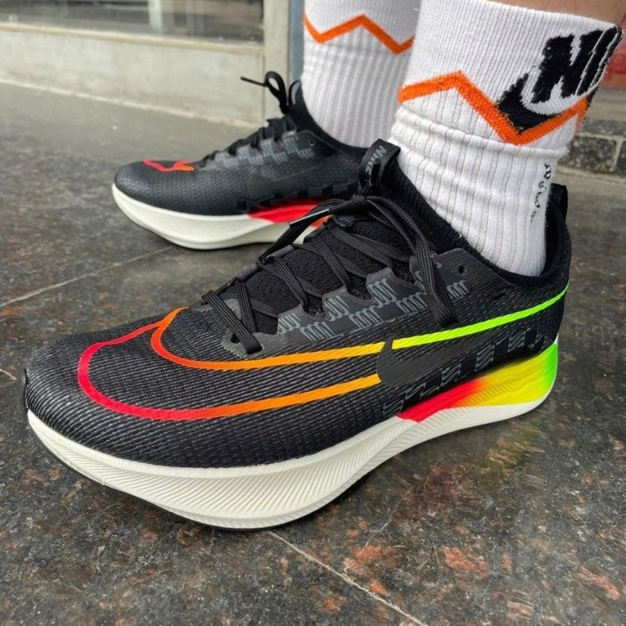 Giày Nike Zoom Fly 4 'Black Green Orange' DQ4993-010 - Ảnh 3