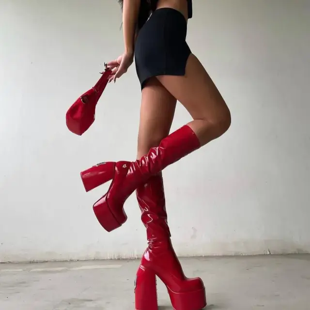 Giày Naked Wolfe Boost SPICE PATENT 'RED' - Ảnh 3