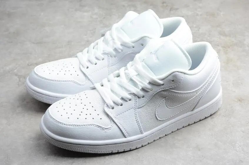 Giày Nike Air Jordan 1 Retro Low 'Pure Platinum' 553558-111 - Ảnh 6