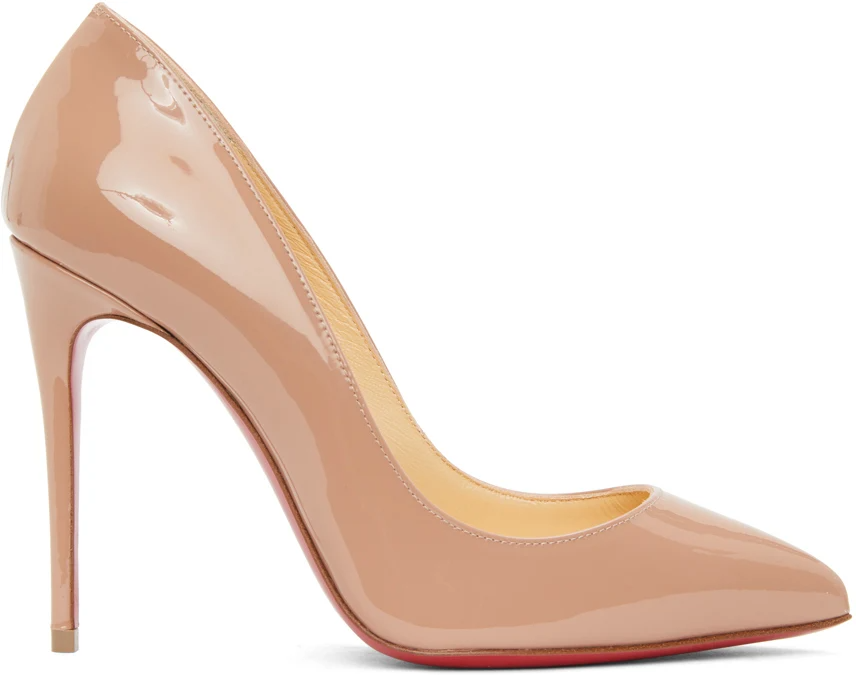 Giày Cao Gót Christian Louboutin Kate 100 'Nude 6248 Patent' 3120836PK20
