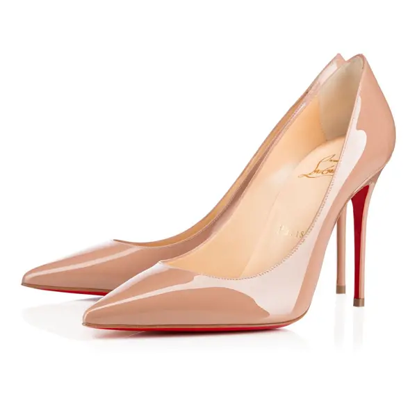 Giày Cao Gót Christian Louboutin Kate 70 'Nude Patent' 3191451PK1A - Ảnh 4