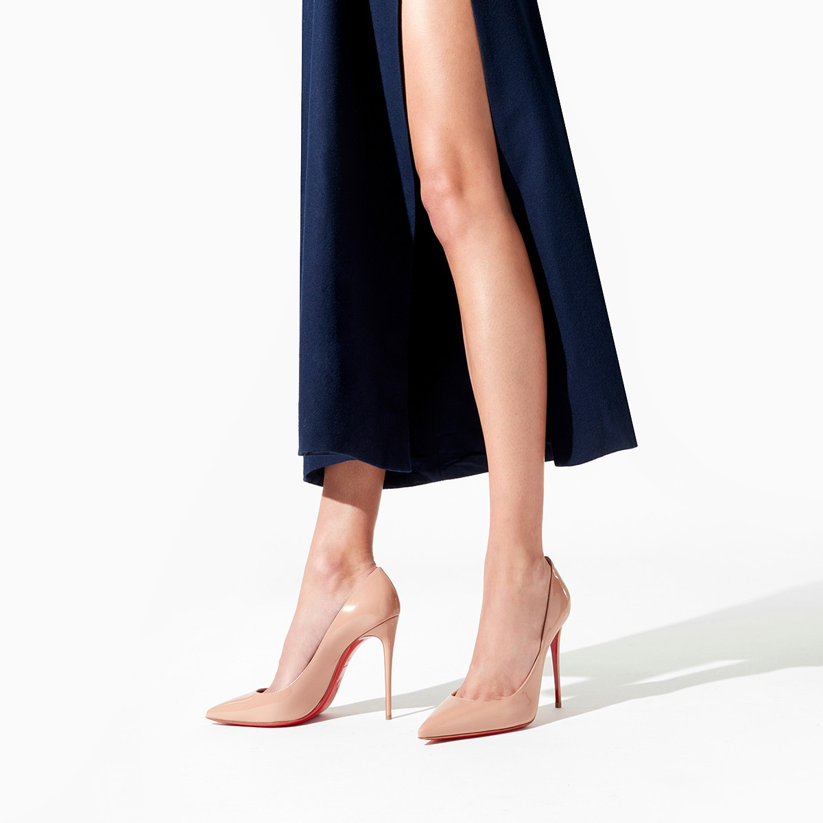 Giày Cao Gót Christian Louboutin Kate 100 'Nude 6248 Patent' 3120836PK20 - Ảnh 4