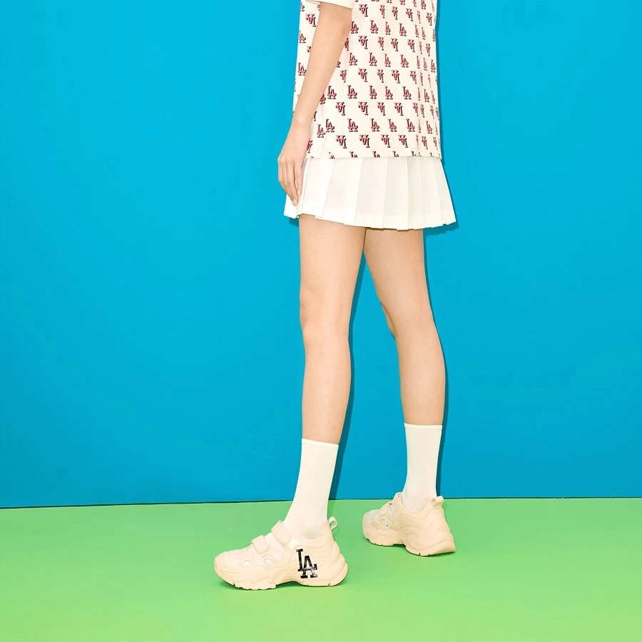 Dép MLB New York Yankees 'Cream' 3ASDCH133-50CRS - Ảnh 2