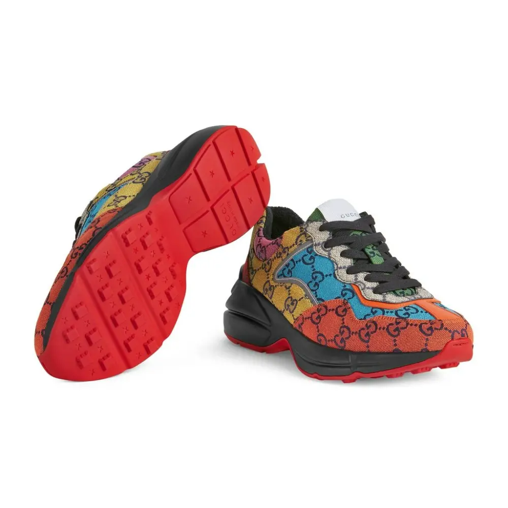 Alternative view of Giày Gucci Rython GG Multicolor Black (W) 663681-2UZK0-7072