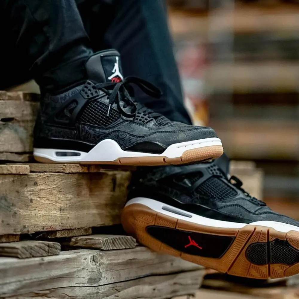 Giày Nike Air Jordan 4 Retro 'Laser' CI1184-001 - Ảnh 3