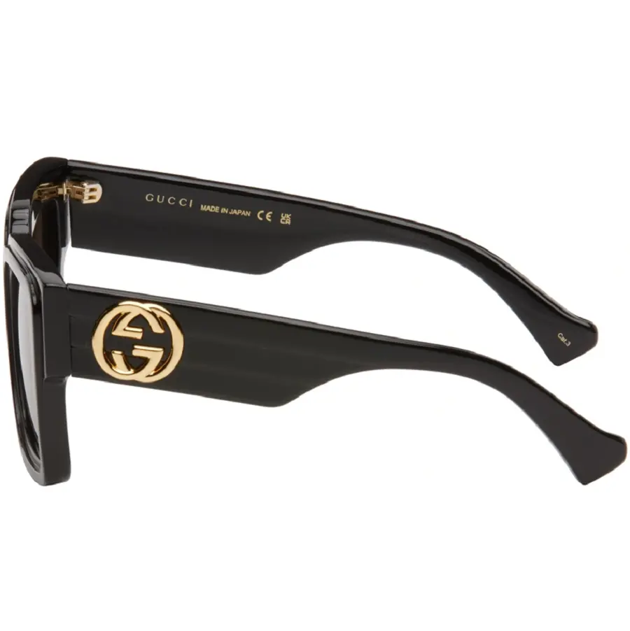 Kính Gucci Square Sunglasses 'Black' GG1307S-001 - Ảnh 3