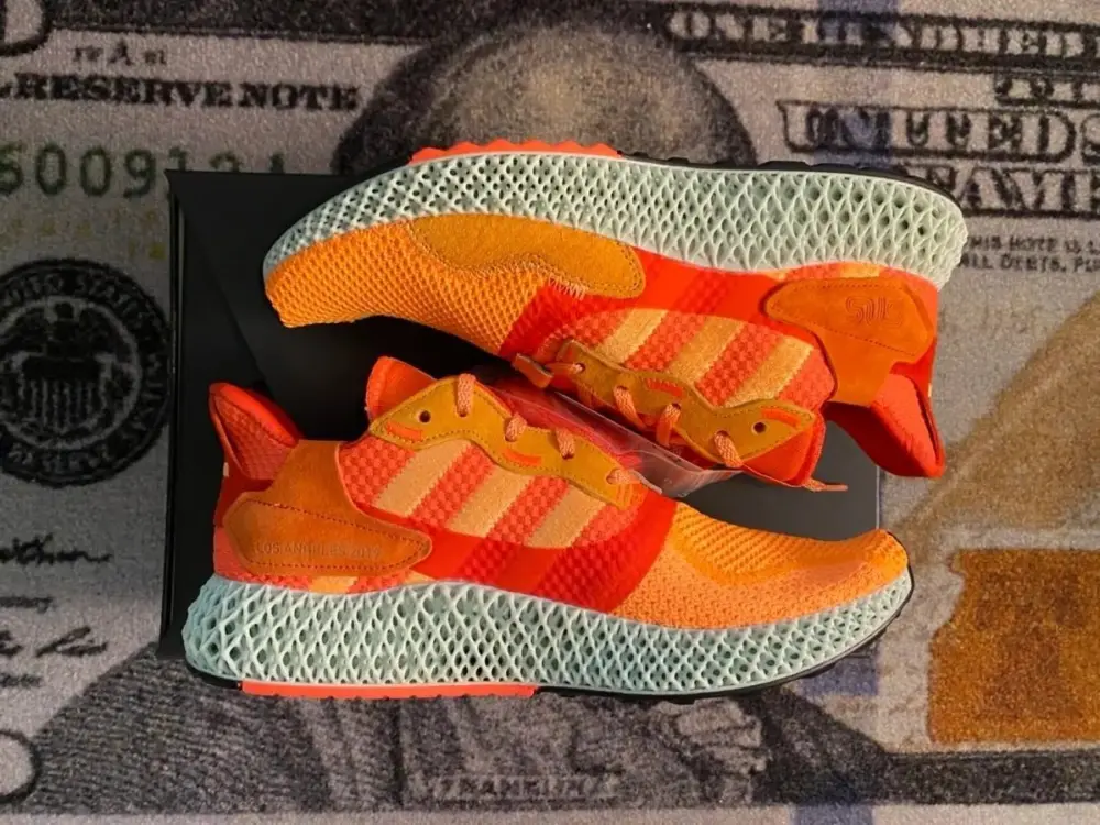 Adidas Sneakersnstuff x ZX 4000 4D 'Sunrise' FV5524 - Ảnh 4