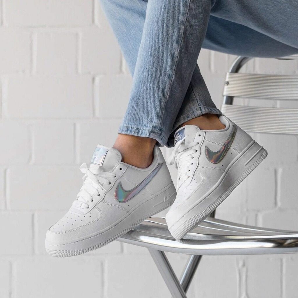 Giày Nike Wmns Air Force 1 Low 'Iridescent Swoosh' CJ1646-100 - Ảnh 5