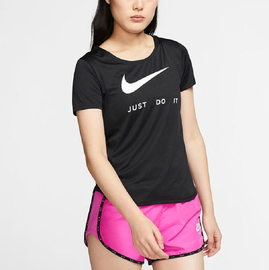 Áo Nike Women’s Short-Sleeve Running Top ‘Black White’ CJ1971-010 - Ảnh 5