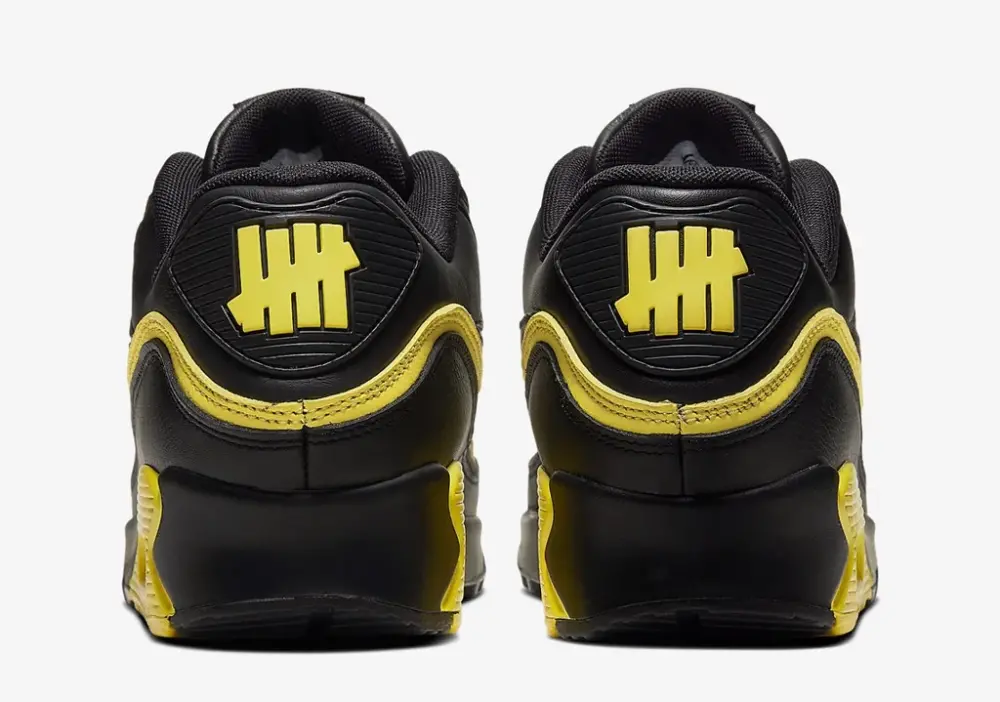 Giày Nike Undefeated x Air Max 90 'Black Optic Yellow' CJ7197-001 - Ảnh 7