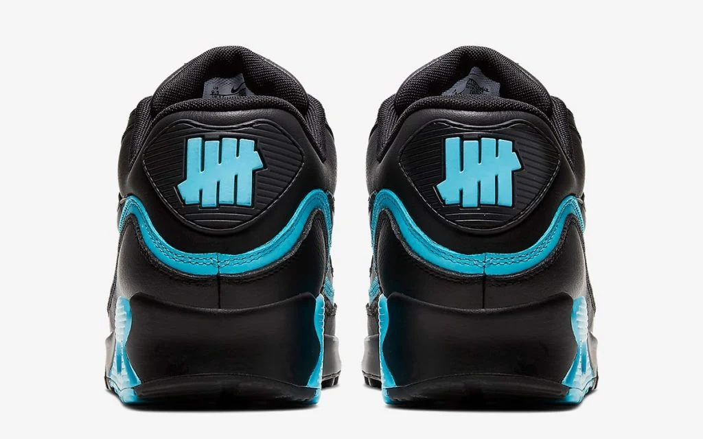 Giày Nike Undefeated x Air Max 90 'Black Blue Fury' CJ7197-002 - Ảnh 5