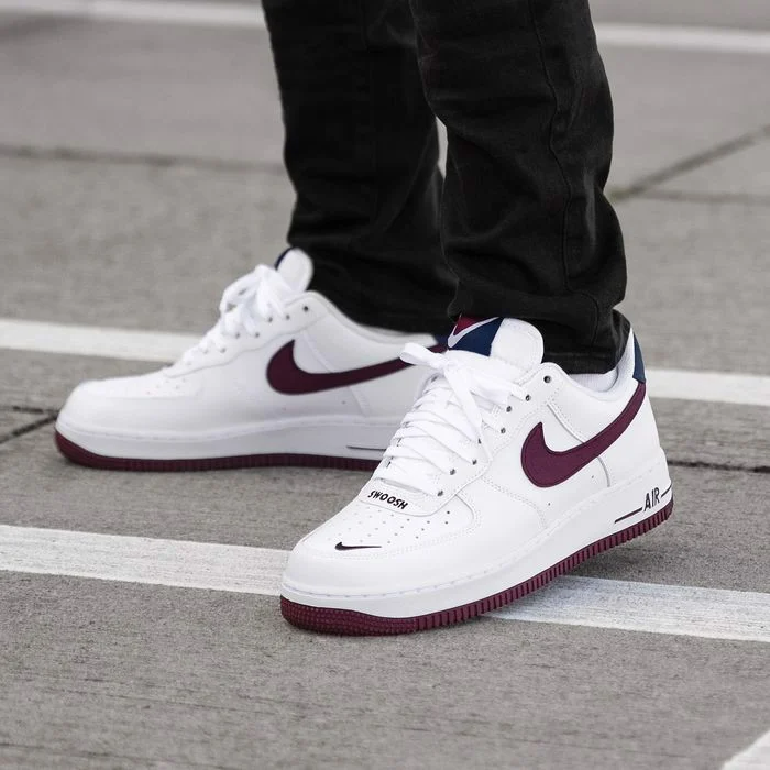 Giày Nike Air Force 1 '07 LV8 'White Night Maroon' CJ8731-100 - Ảnh 2