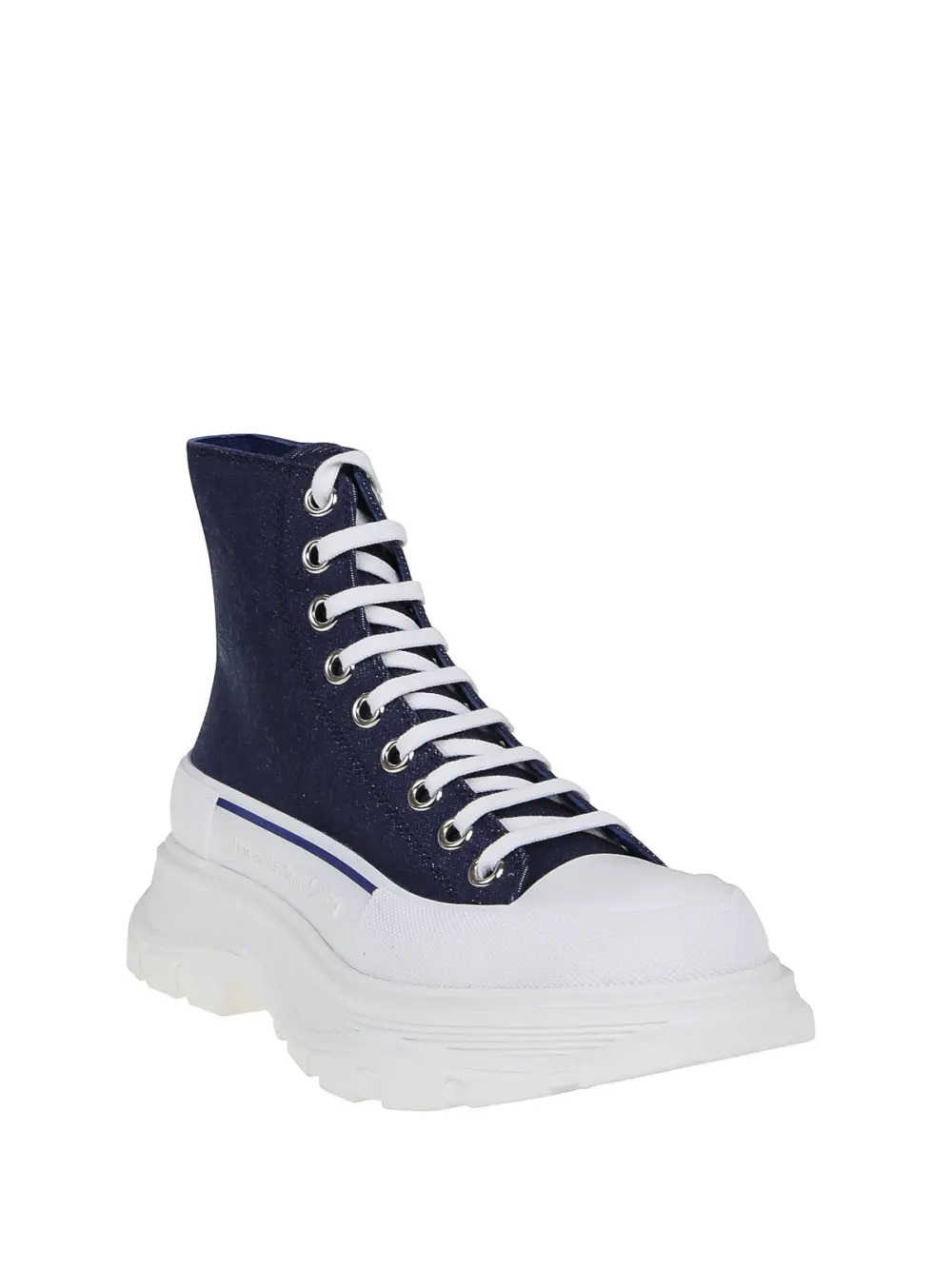 Giày Alexander McQueen Wmns Tread Slick Boots 'Indigo' 611706-W4PD1-4177 - Ảnh 4