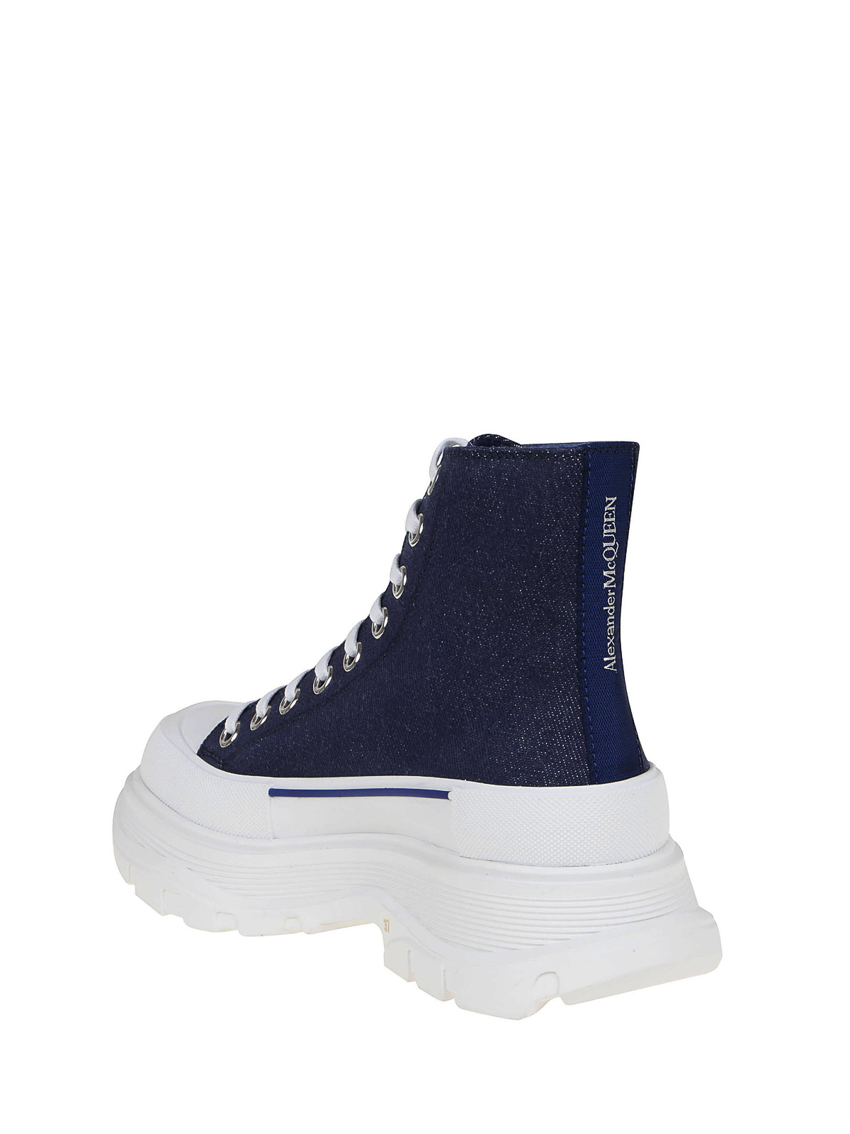 Giày Alexander McQueen Wmns Tread Slick Boots 'Indigo' 611706-W4PD1-4177 - Ảnh 3