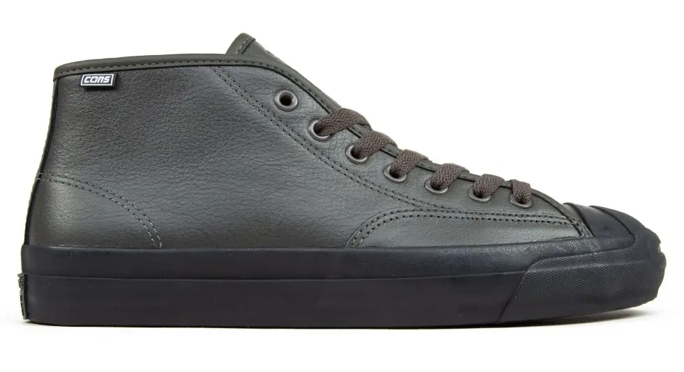 Giày Converse Cons Jack Purcell Pro Leather Mid 'Jake Johnson' 'Beluga Black' 166253C