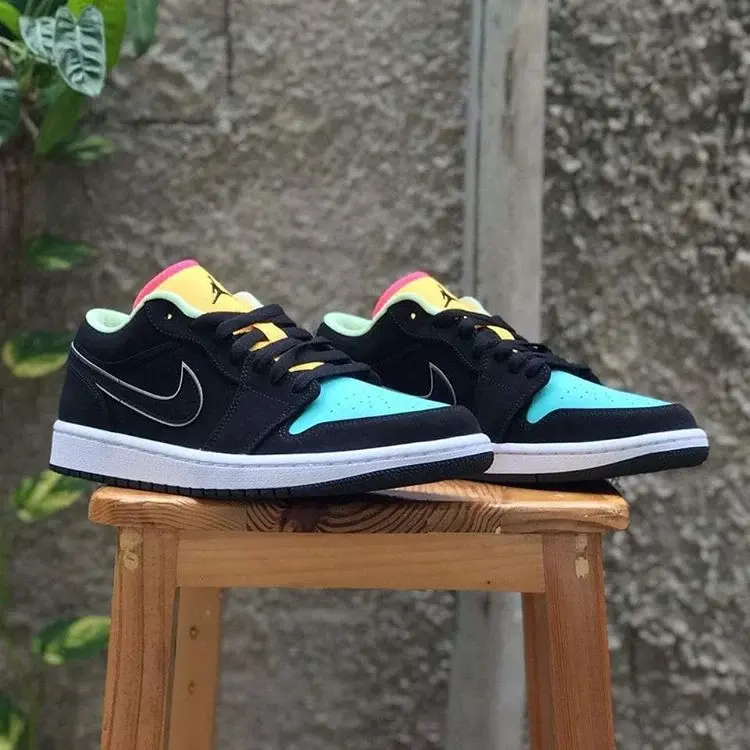 Giày Nike Air Jordan 1 Low SE GS 'Aurora Green' CV9844-013 - Ảnh 4