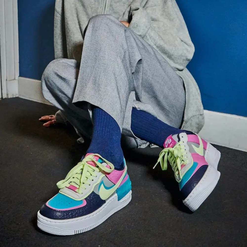 Alternative view of Giày Nike Air Force 1 Shadow 'Barely Volt Oracle Aqua' CK3172-001