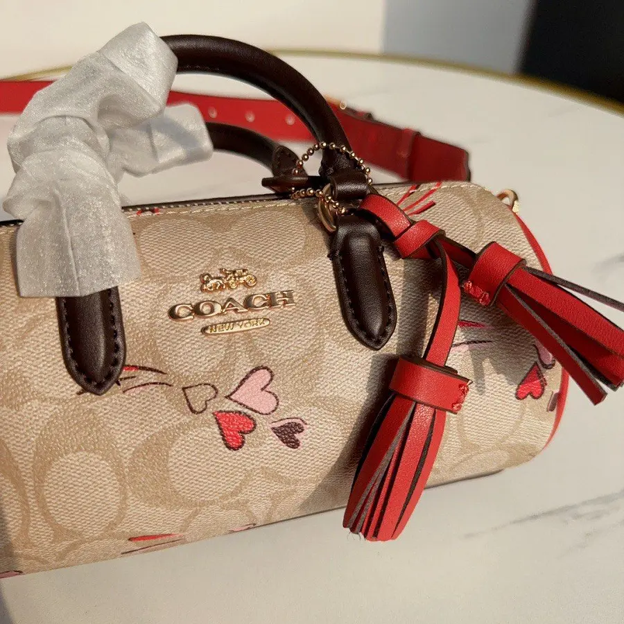 Túi Coach Lacey Crossbody Heart Star Print 'Light Khaki' CK562 - Ảnh 4