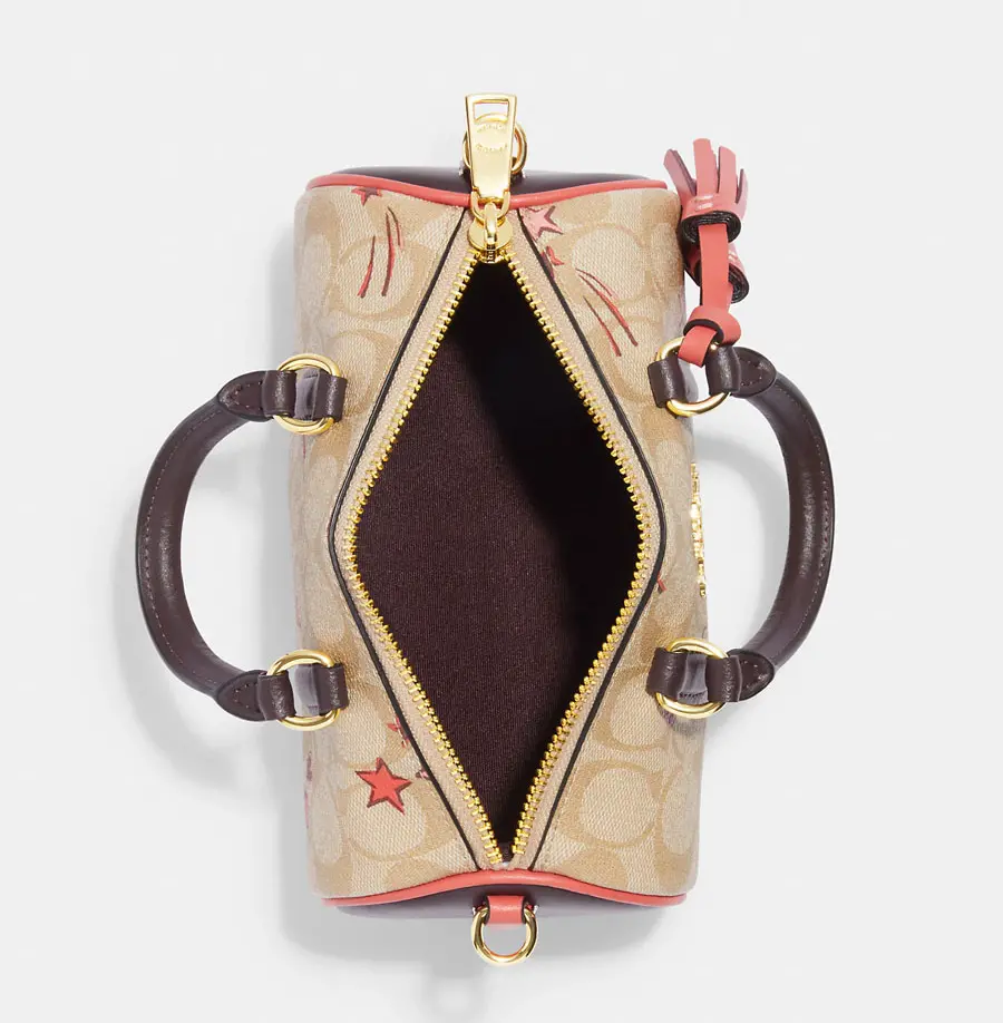 Túi Coach Lacey Crossbody Heart Star Print 'Light Khaki' CK562 - Ảnh 3