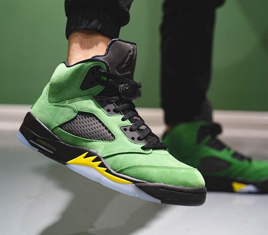 Giày Nike Air Jordan 5 Retro SE 'Oregon' CK6631-307 - Ảnh 5