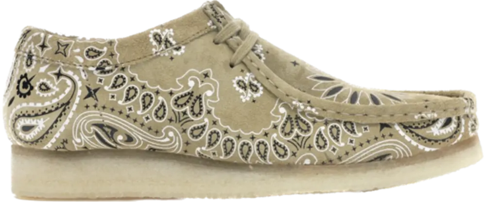 Giày Clarks x Supreme Wallabee 'Bandana Khaki' 261-42398