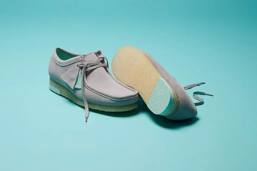 Giày Clarks Wallabee 'Grey Combination' 261-60202 - Ảnh 3