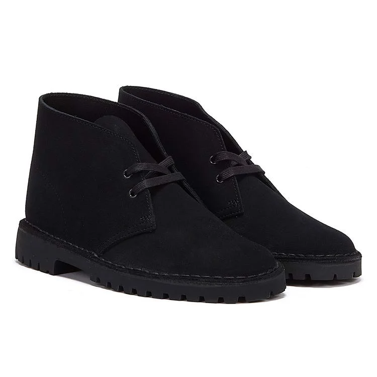 Giày Clarks Desert Rock 'Black Suede' 261-62705 - Ảnh 6