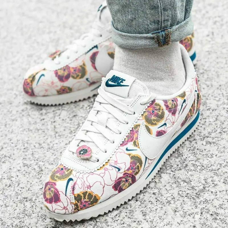 Giày Nike Cortez 'White Floral' AV1338-100 - Ảnh 5