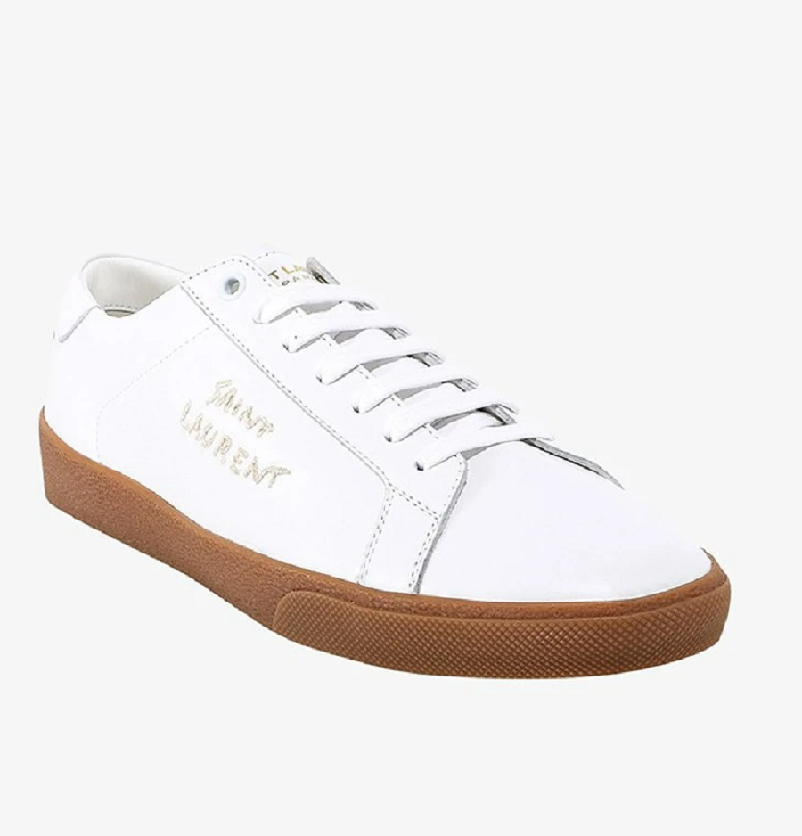 Giày Saint Laurent SL-06 Court Leather 'Optic White Gum' 61068500N009030 - Ảnh 4