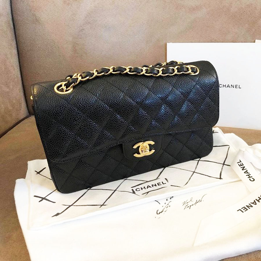 Túi Chanel Grained Gold Tone 'Black' A01113-Y01864-C3906 - Ảnh 4