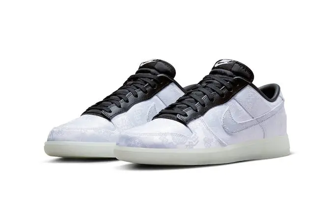 Alternative view of Giày Nike Dunk Low 'CLOT Fragment White' FN0315-110