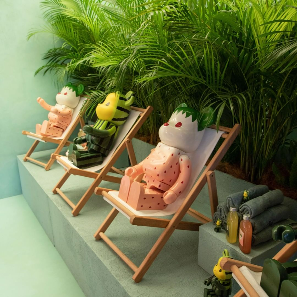 Mô Hình Bearbrick x Clot Summer Fruits Snow Strawberry - Ảnh 3