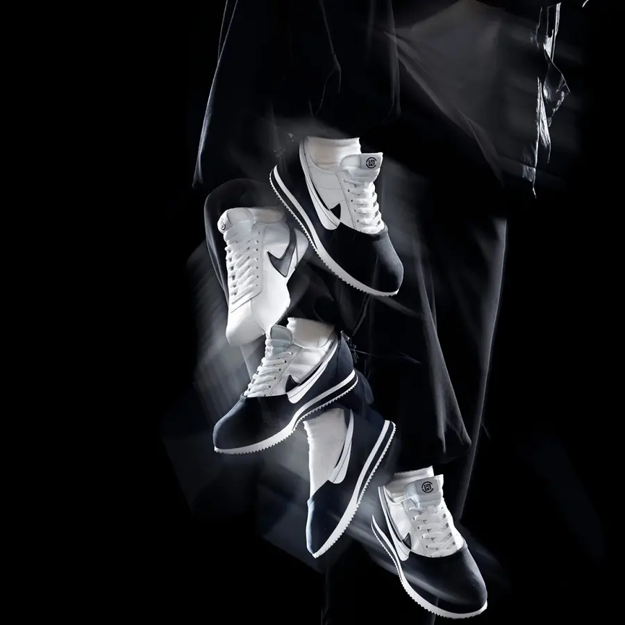 Alternative view of Giày Nike Cortez SP CLOT CLOTEZ Yin Yang 'Black White' DZ3239-002