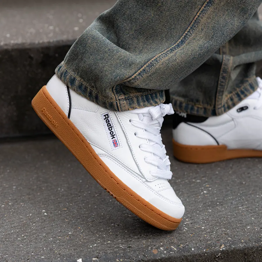 Giày Reebok Club C Bulc 'White Black Gum' 100033926 - Ảnh 3