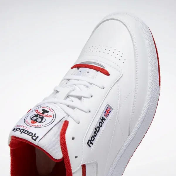 Giày Reebok Club C 85 35th Anniversary Shoes 'Red White' FX3371 - Ảnh 4