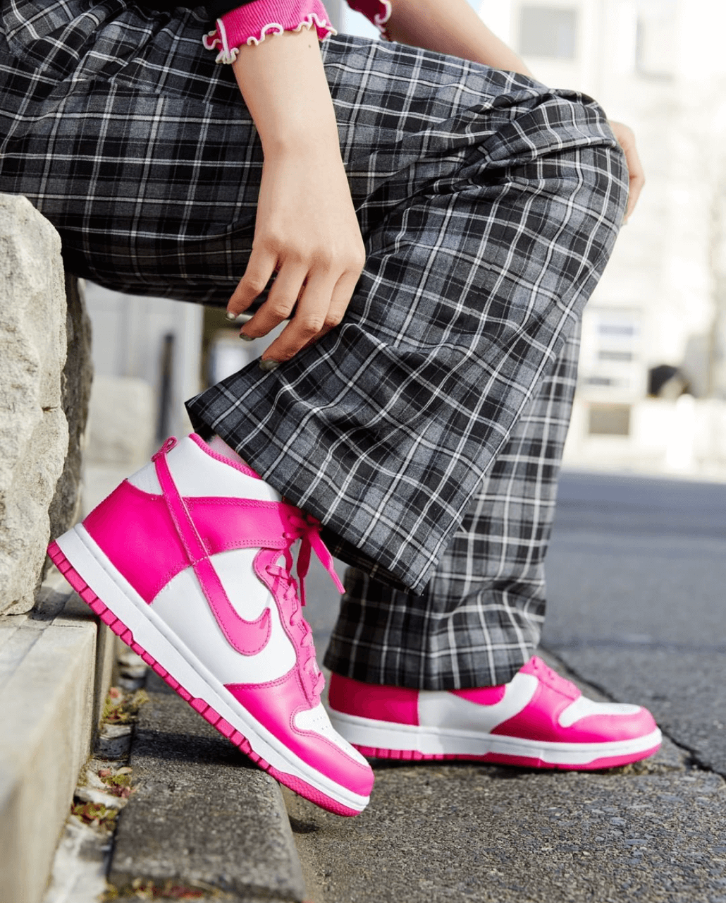 Giày Nike Dunk High Pink Prime DD1869-110 - Ảnh 6