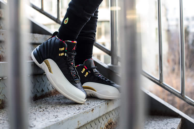 Giày Nike Air Jordan 12 Retro GS 'Chinese New Year' 2019 BQ6497-006 - Ảnh 5