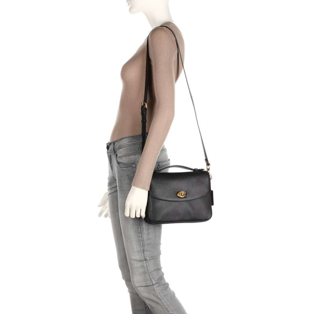 Túi Coach Cassie Shoulder Bag Grained Cow 'Leather Black' 68348 B4 BK - Ảnh 3