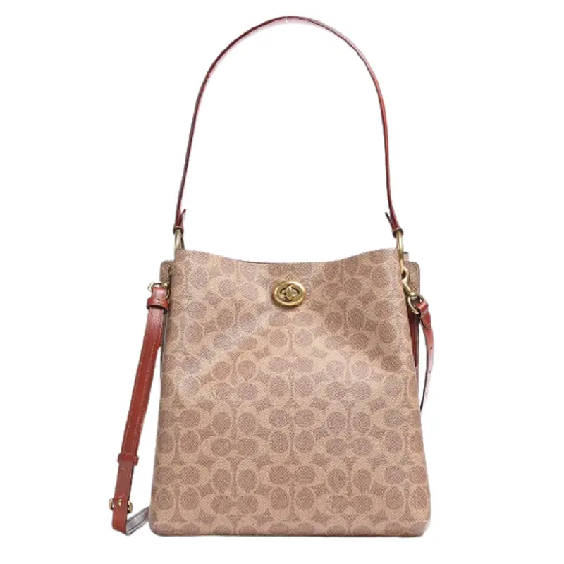 Túi Coach Charlie Bucket Bag Canvas Light Brown 89003 TAN