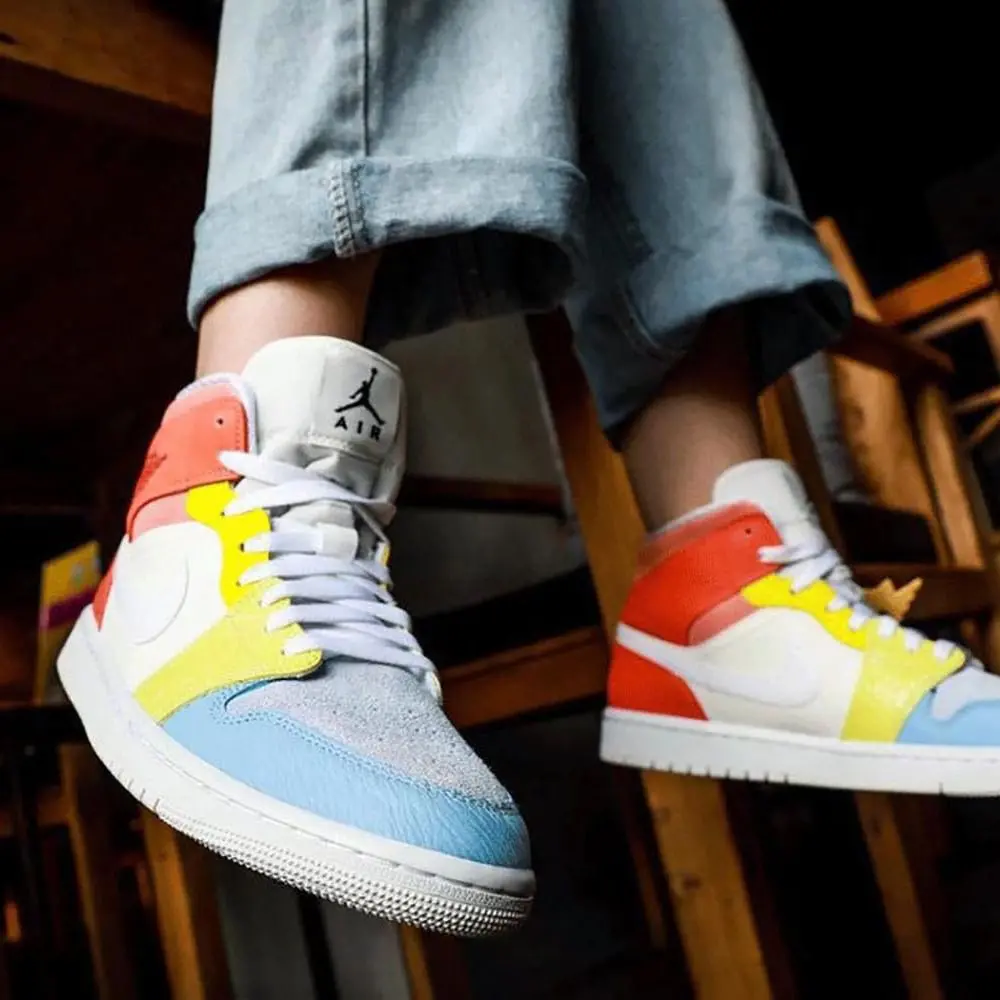 Giày Nike Wmns Air Jordan 1 Mid 'To My First Coach' DJ6908-100 - Ảnh 3