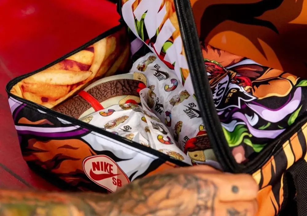 Giày Nike Color Skates x Dunk High SB 'Kebab and Destroy' CZ2205-700 - Ảnh 3